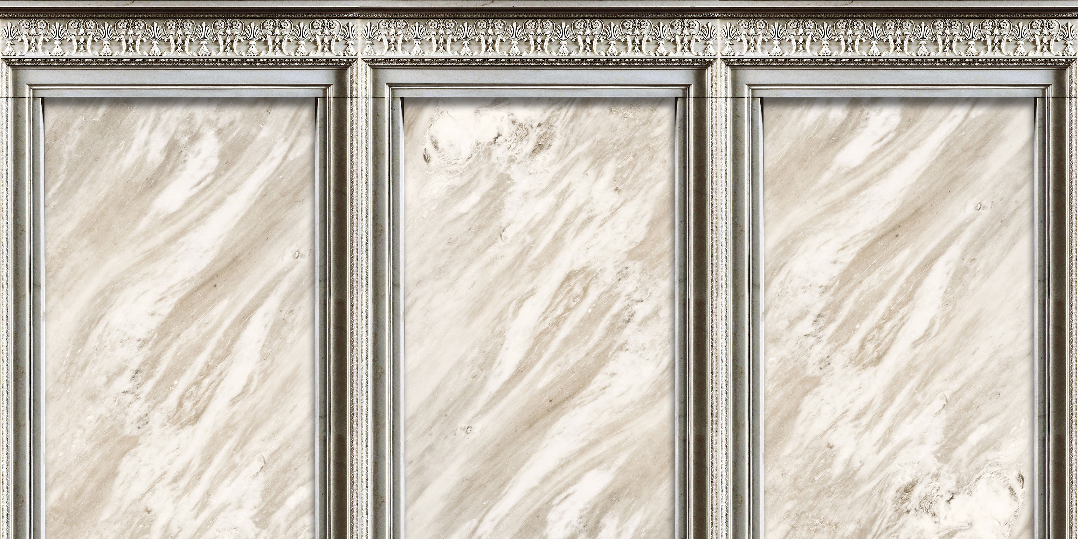 Banner "Gala" bzw. carrara marmor 3 x 6m